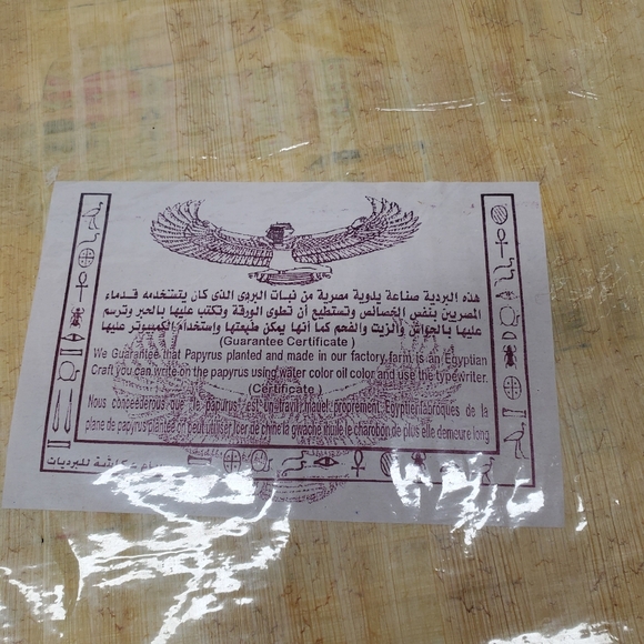 Authentic Egyptian papyrus paper 📜 with certificate - Picture 8 of 8